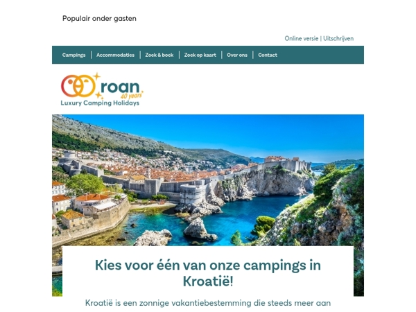 ☀️ Kies voor één van onze campings in Kroatië! 