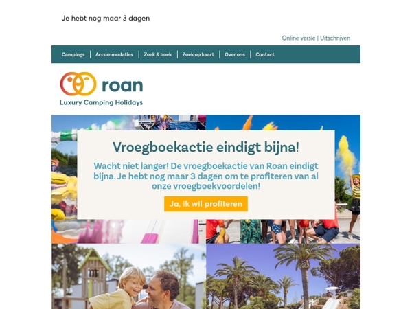 Laatste kans: vroegboekactie eindigt bijna! 📢