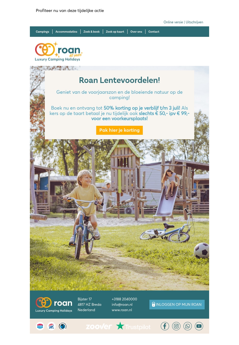 Roan Lentevoordelen: tot 50% korting! Roan Lentevoordelen: tot 50% korting!
