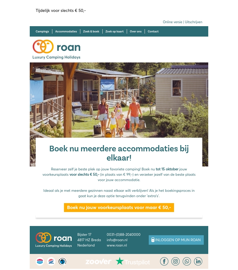 Boek nu meerdere accommodaties bij elkaar!😊 Boek nu meerdere accommodaties bij elkaar!😊