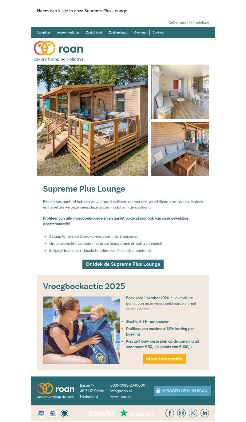 Boek nu onze meest luxe accommodatie!😍 Boek nu onze meest luxe accommodatie!😍