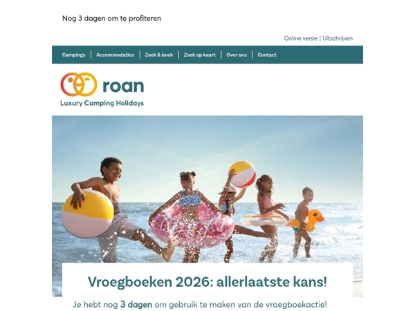 Vroegboeken 2026: allerlaatste kans! 😎