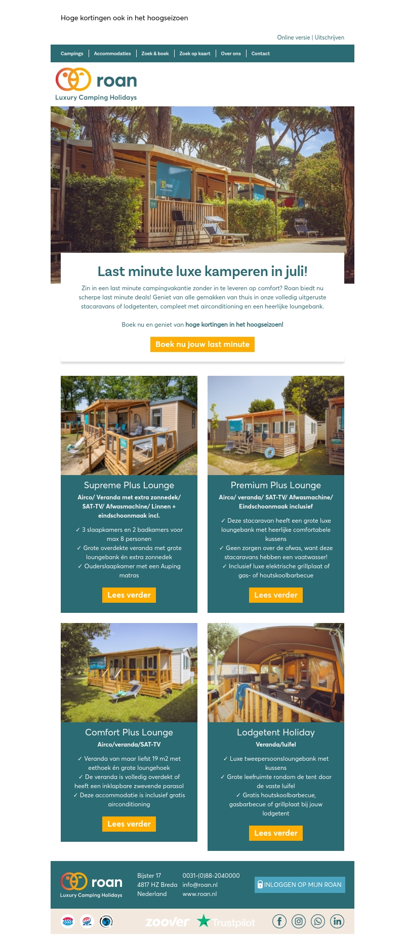 Last minute luxe kamperen in juli!☀️ Last minute luxe kamperen in juli!☀️