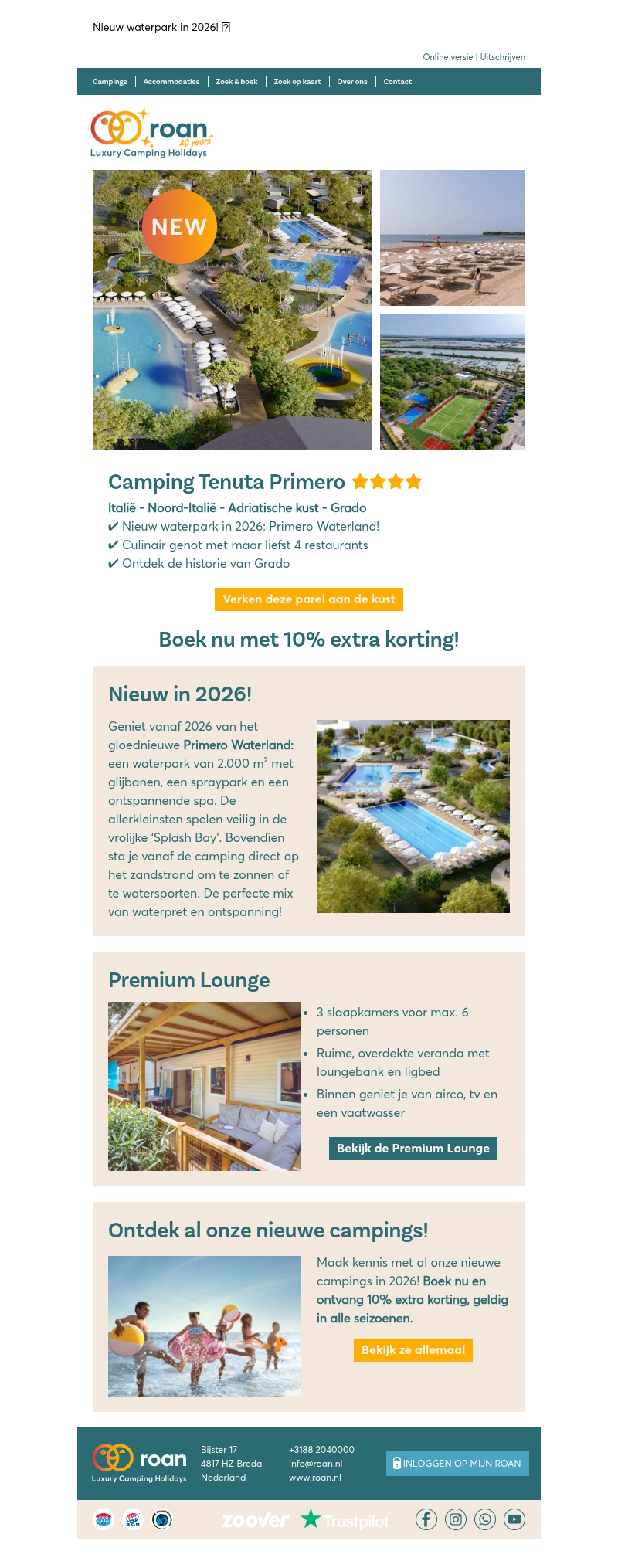 Nieuw! Camping Tenuta Primero Nieuw! Camping Tenuta Primero