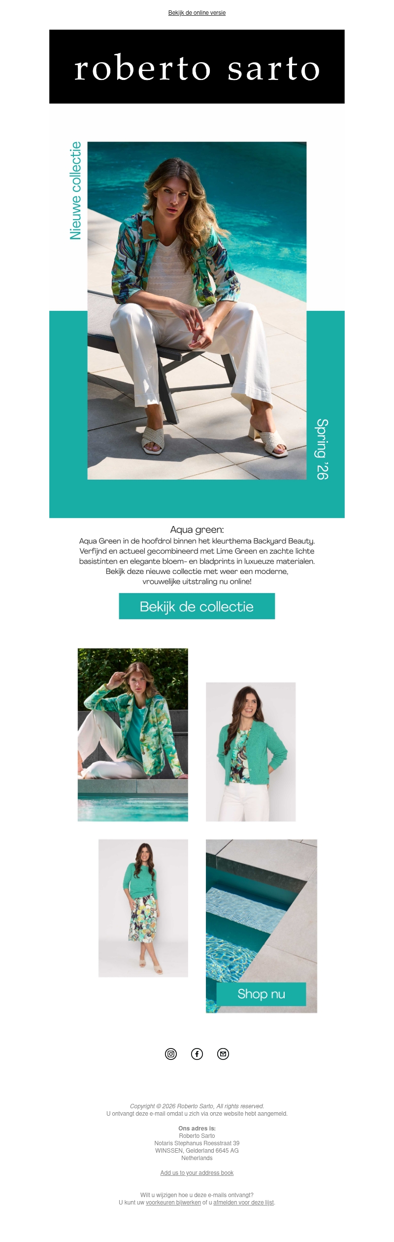 Bekijk nu ons nieuwe kleur Aqua Green! Bekijk nu ons nieuwe kleur Aqua Green!