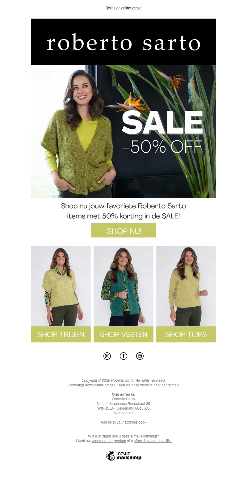Shop nu je favoriete artikelen met -50% korting! Shop nu je favoriete artikelen met -50% korting!