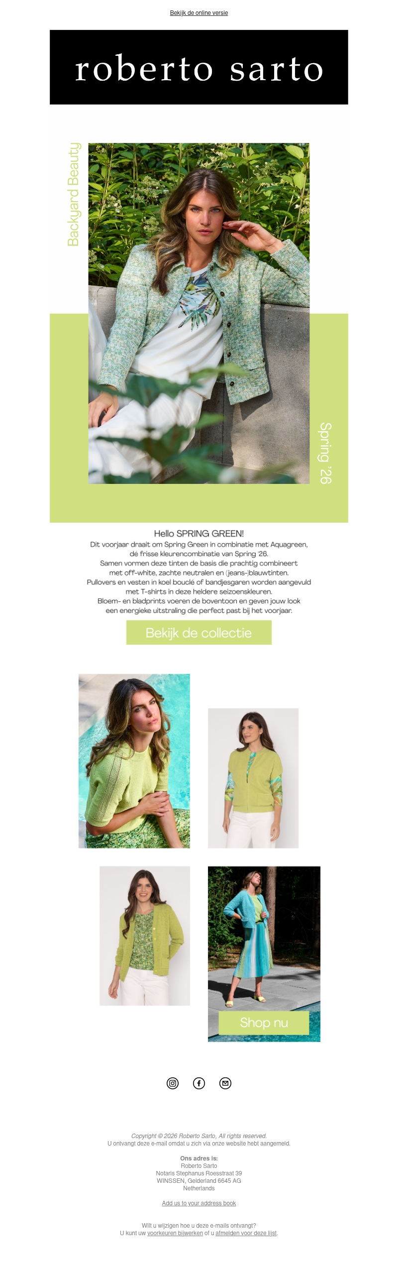 Hallo SPRING GREEN! bekijk nu onze voorjaarscollectie 💚 Hallo SPRING GREEN! bekijk nu onze voorjaarscollectie 💚