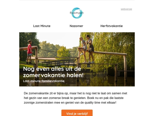 Laatste kans zomervakantie!