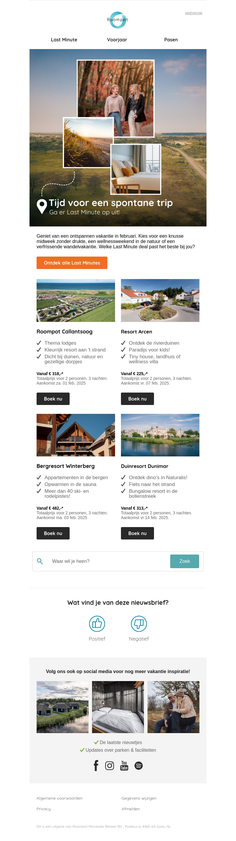 4x Last Minute eropuit 4x Last Minute eropuit