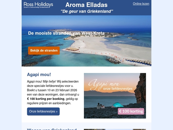 Agapi mou, onze liefdesnestjes