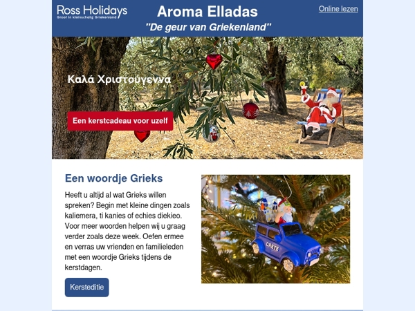 Wij wensen u fijne kerstdagen