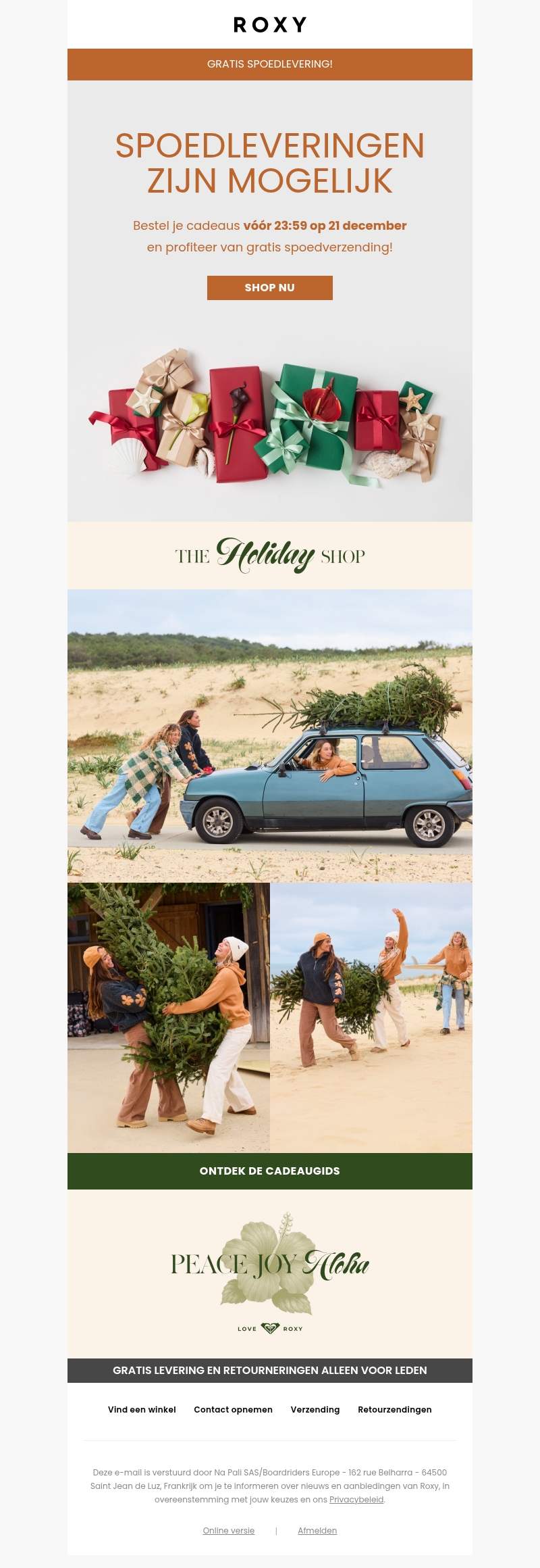 Je bent nog op tijd om je cadeaus vóór de kerst in huis te hebben! Je bent nog op tijd om je cadeaus vóór de kerst in huis te hebben!