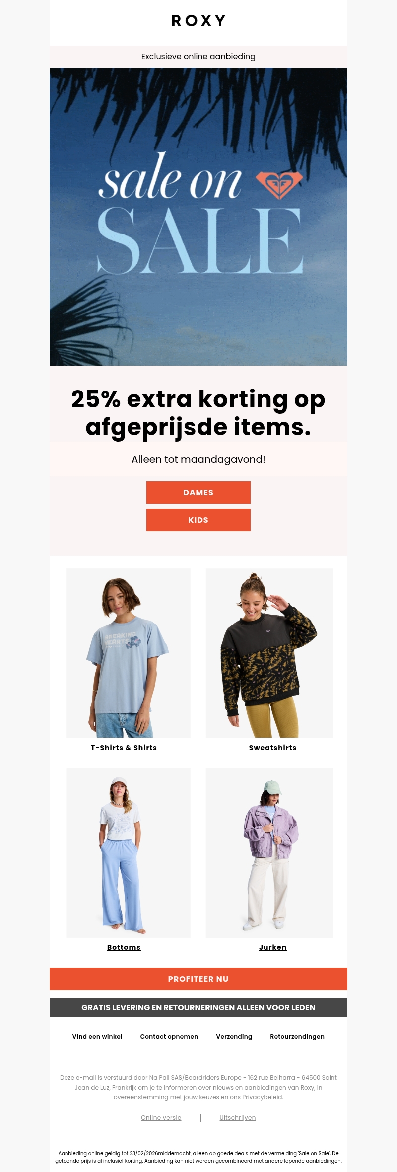 Sale on Sale: haast je! Sale on Sale: haast je!
