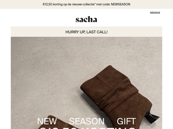 Jouw €12,50 voucher verloopt vandaag