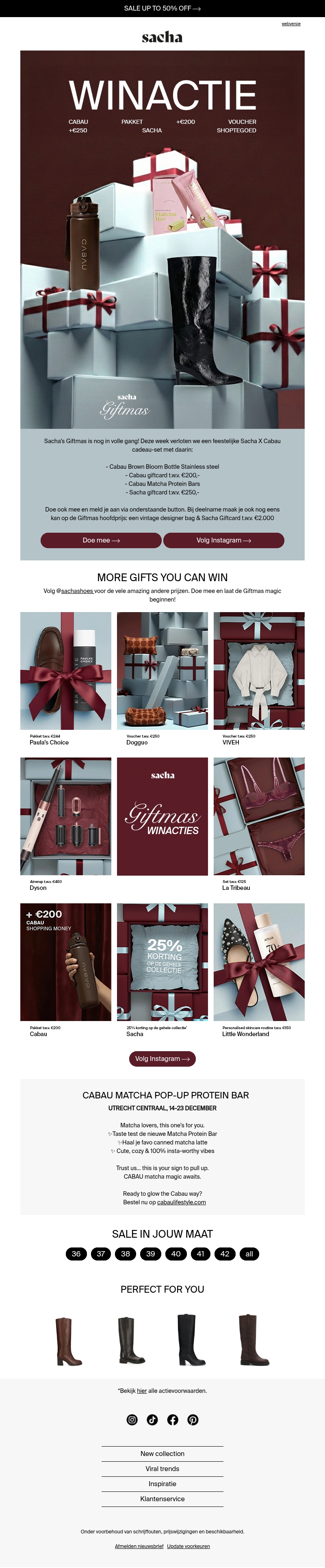 Win een Sacha X Cabau cadeauset! Win een Sacha X Cabau cadeauset!