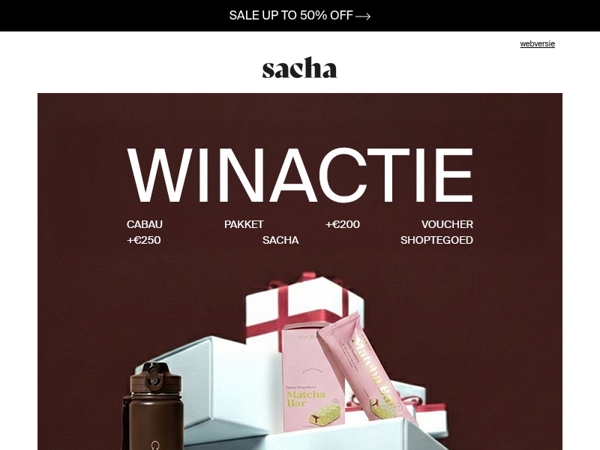 Win een Sacha X Cabau cadeauset!