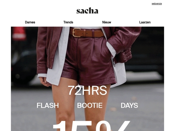 72H Flash Bootie Days: 15% korting