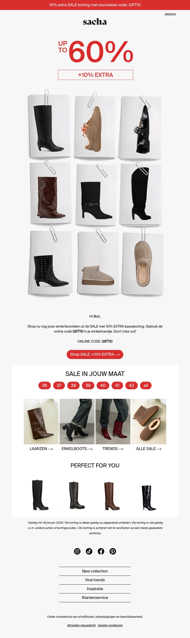 SALE up to 60% + 10% extra! SALE up to 60% + 10% extra!