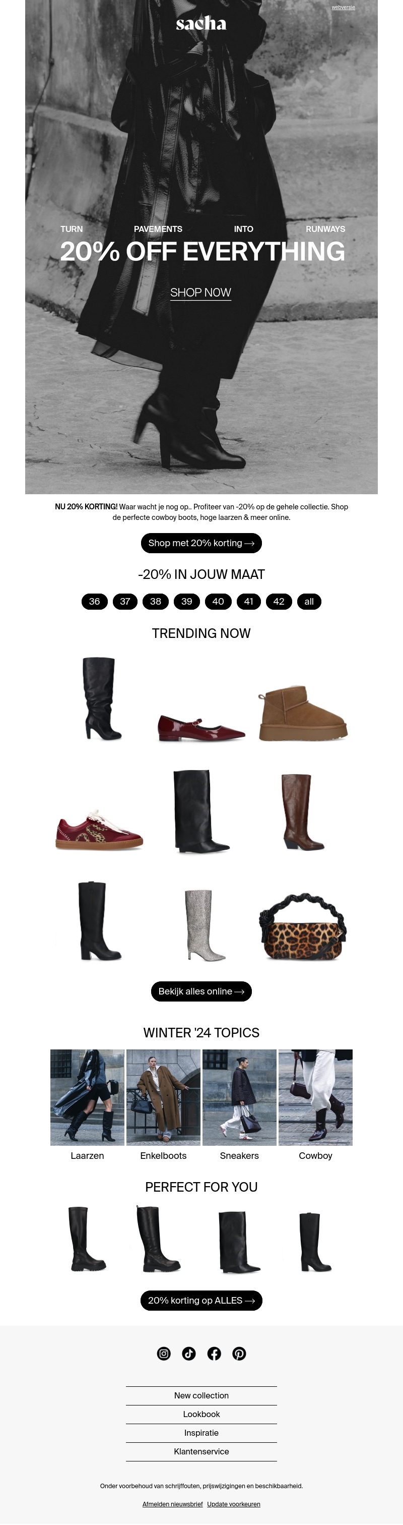 Vanaf nu 20% KORTING Vanaf nu 20% KORTING