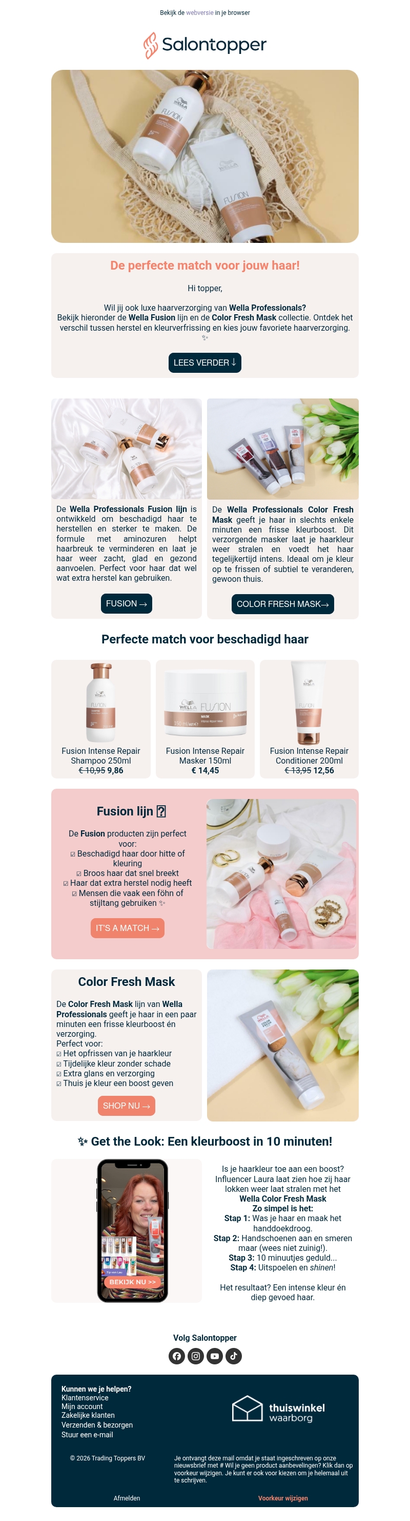 Geef je haar herstel én kleur met Wella Professionals 🧴 Geef je haar herstel én kleur met Wella Professionals 🧴