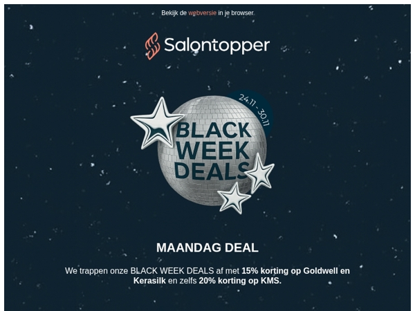 MAANDAG DEAL 🪩 Goldwell, KMS en Kerasilk tot wel 20% KORTING