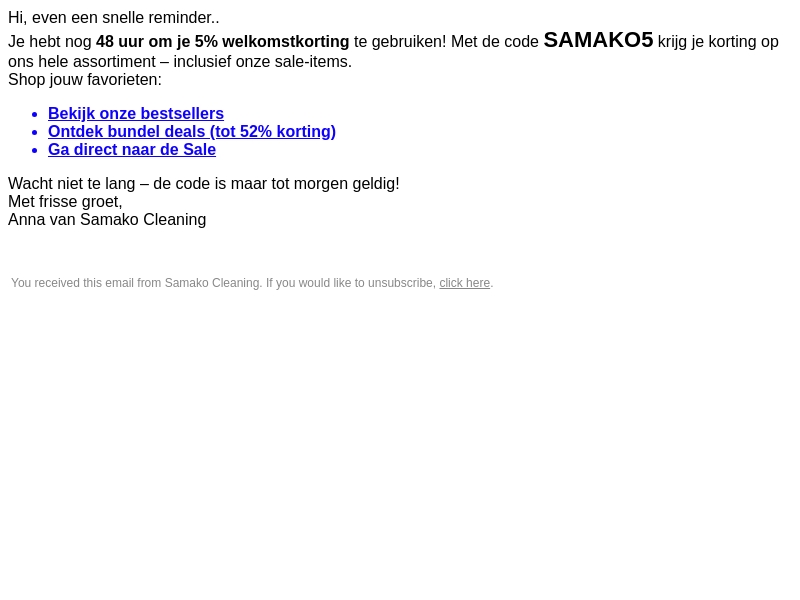 Nog 48 uur geldig Nog 48 uur geldig