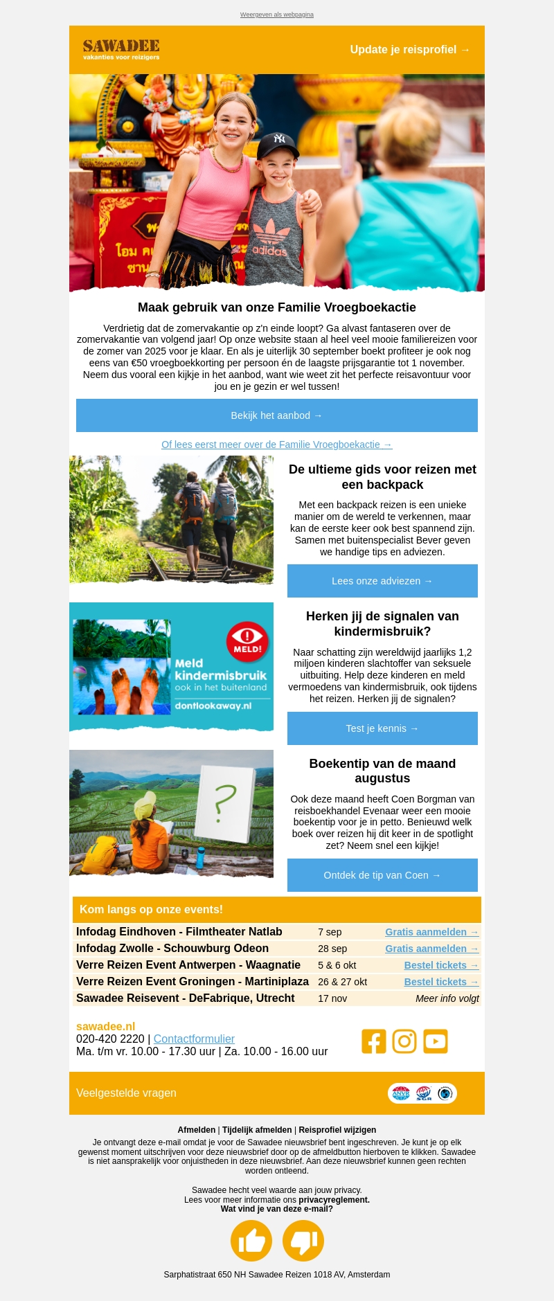 Al zin in volgende zomer? Al zin in volgende zomer?