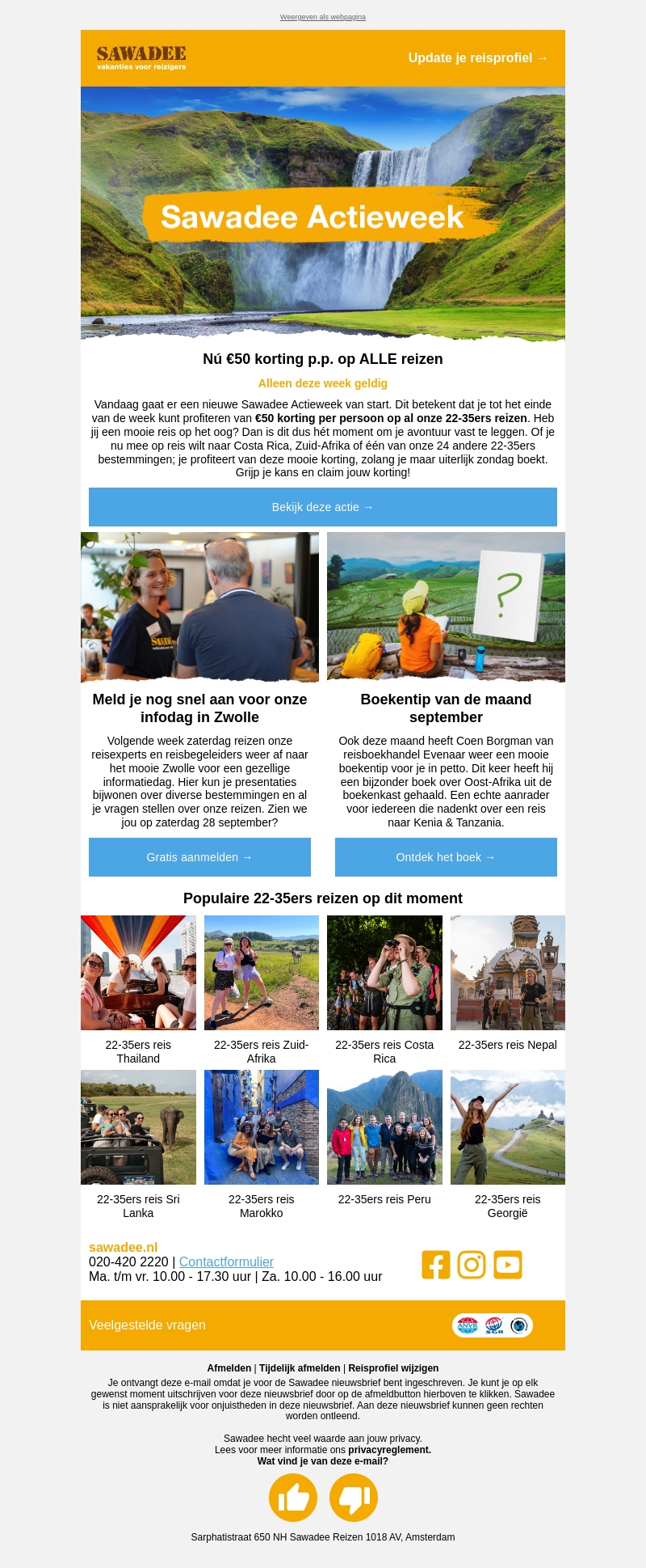 Boek voordelig tijdens de Sawadee Actieweek Boek voordelig tijdens de Sawadee Actieweek