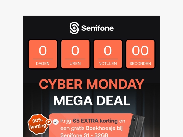 Laatste kans: op onze mega deal! 📲