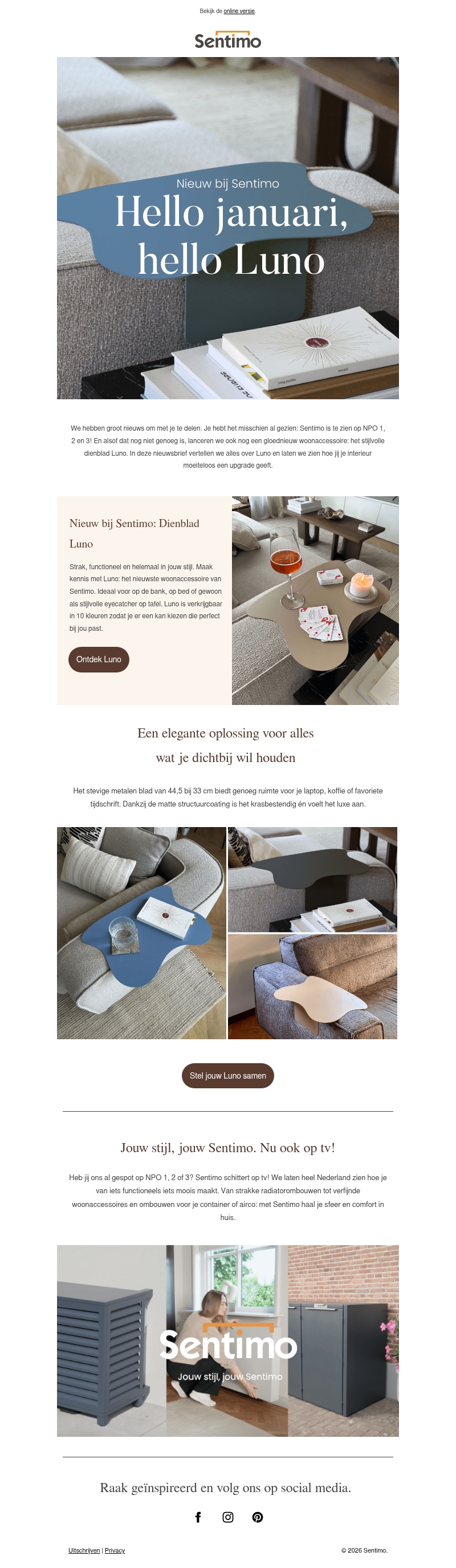 Nieuw bij Sentimo: dienblad Luno & Sentimo op tv Nieuw bij Sentimo: dienblad Luno & Sentimo op tv