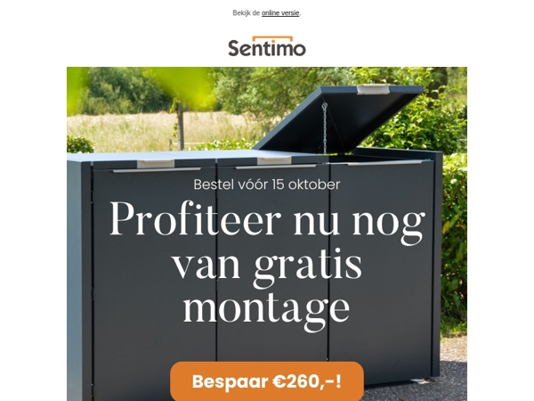 Containerombouw: nu bestellen = gratis montage ✨