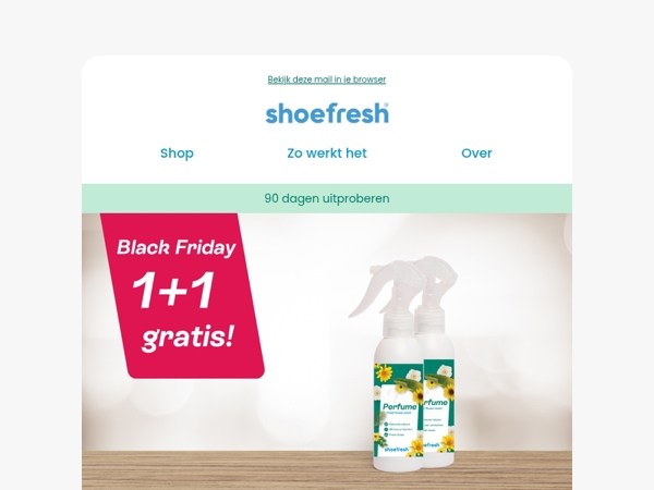 Shoefresh parfum: nu 1+1 gratis! 🤩