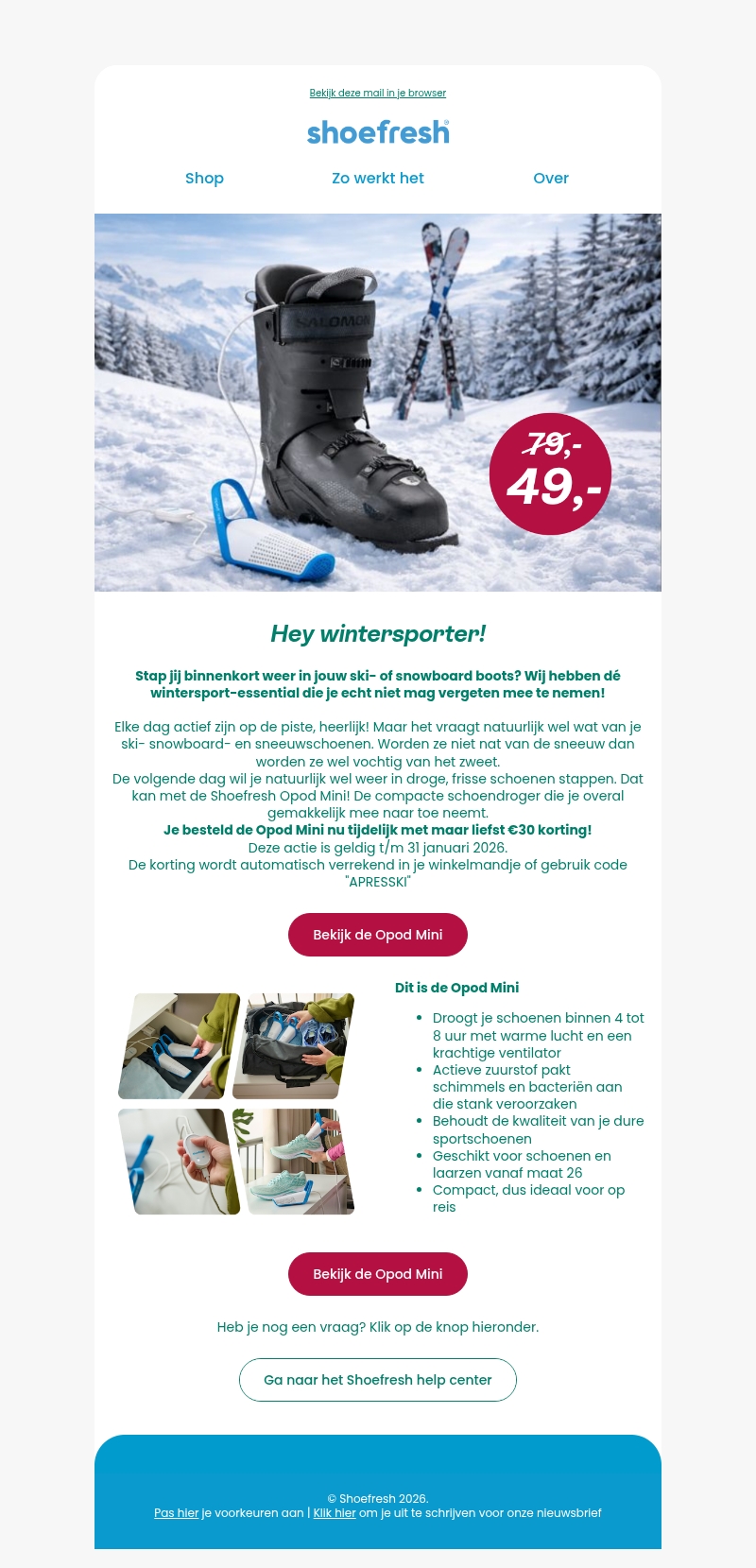 Hey Wintersporter! Zorg voor droge schoenen deze winter! ❄️ Hey Wintersporter! Zorg voor droge schoenen deze winter! ❄️