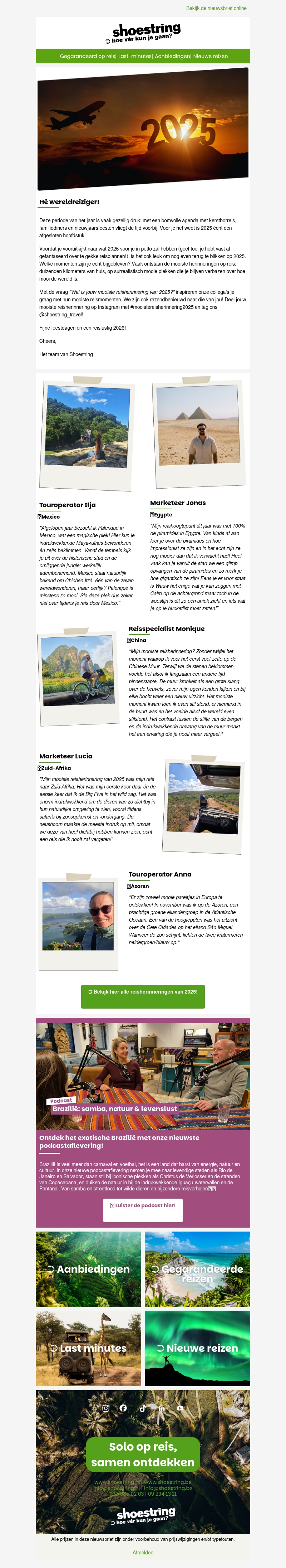 Wat is jouw mooiste reisherinnering van 2025? Wat is jouw mooiste reisherinnering van 2025?