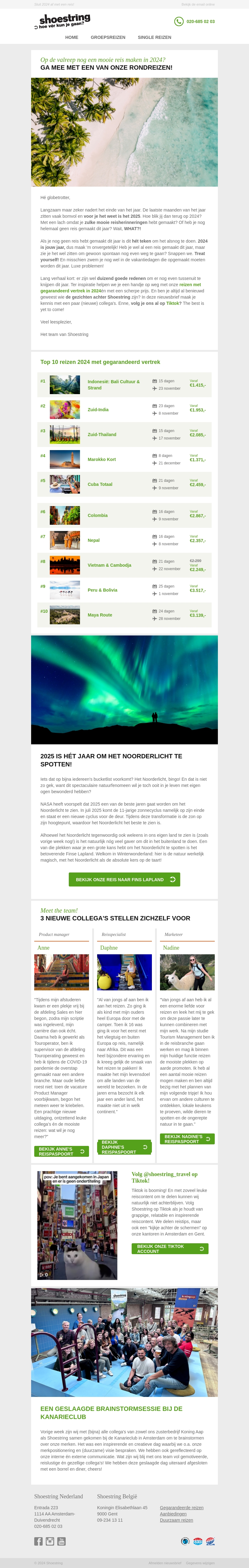 Maak van 2024 een onvergetelijk reisjaar! Maak van 2024 een onvergetelijk reisjaar!