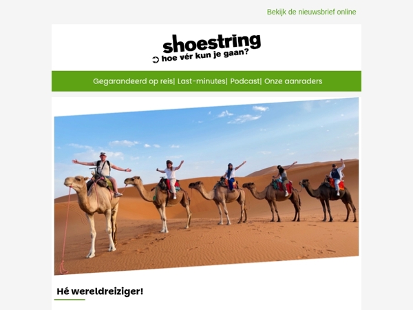 Gegarandeerd vertrek is bij ons ook écht gegarandeerd!