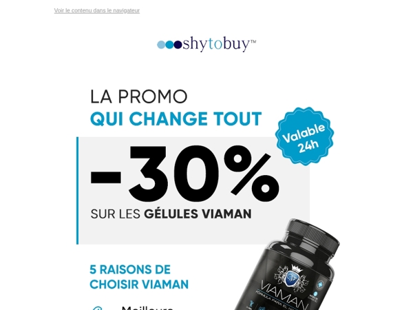 🔥 Les gélules que tous les hommes s'arrachent sont à -30%