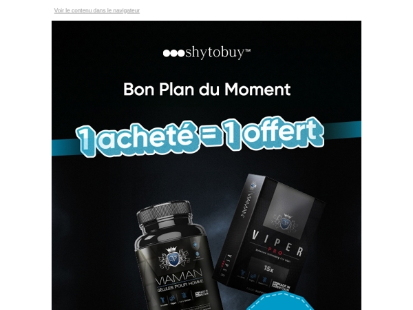 ⚡ 48h pour en profiter : 1 acheté = 1 offert !