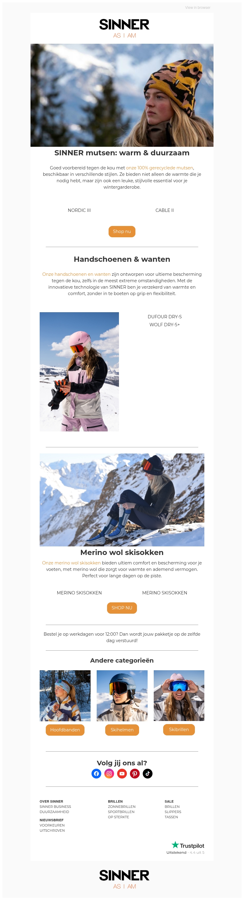 Warme musthave essentials: mutsen, handschoenen, sokken Warme musthave essentials: mutsen, handschoenen, sokken