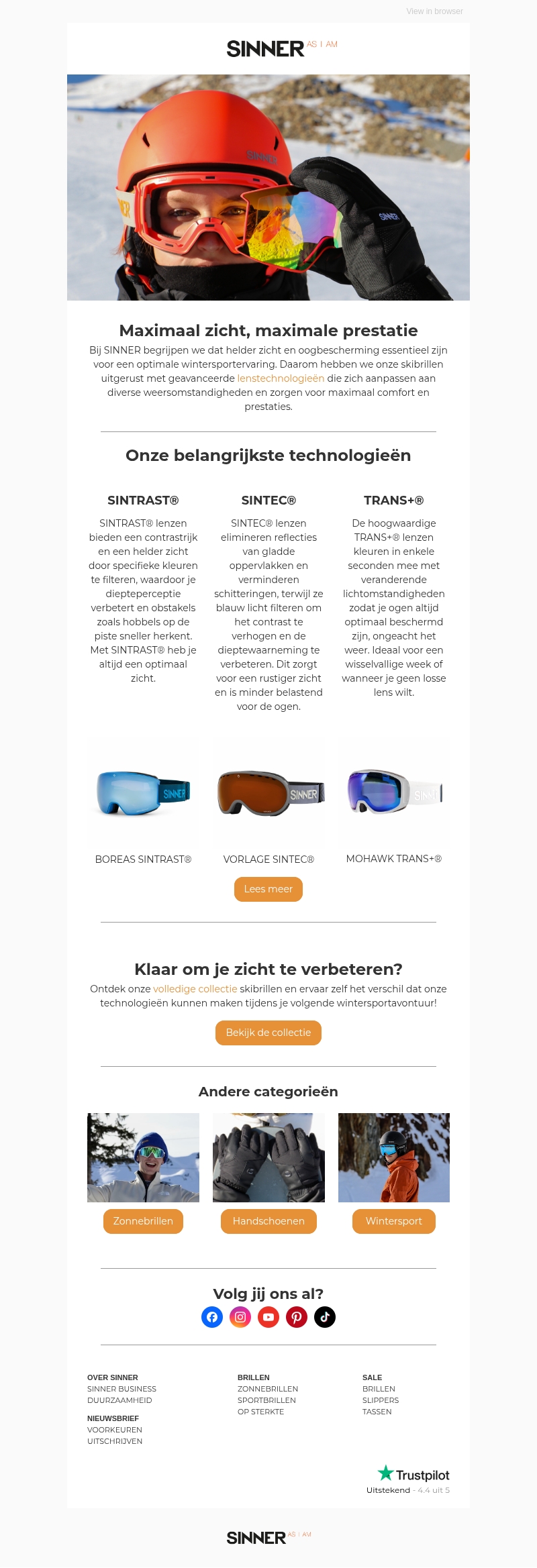 Verbeter je wintersportervaring met onze skibriltechnologie Verbeter je wintersportervaring met onze skibriltechnologie