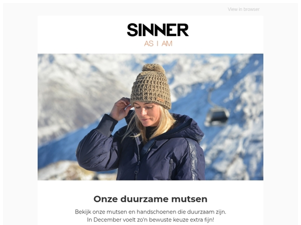 Duurzame mutsen voor de feestdagen