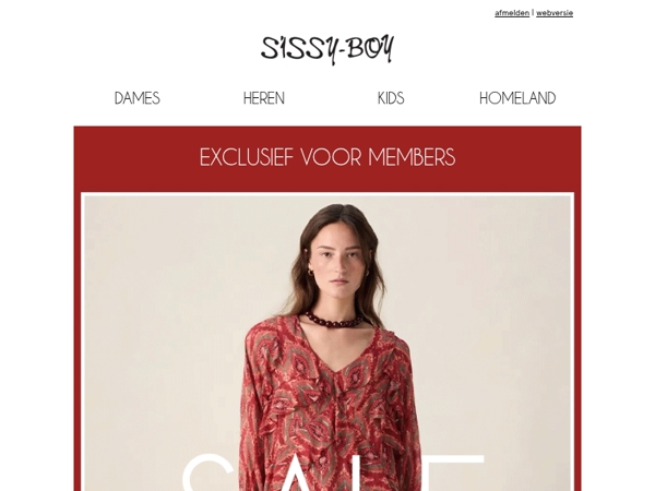 Sale tot -50% | 10% extra korting voor members!