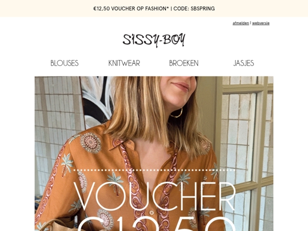 Exclusief voor jou: €12,50 voucher