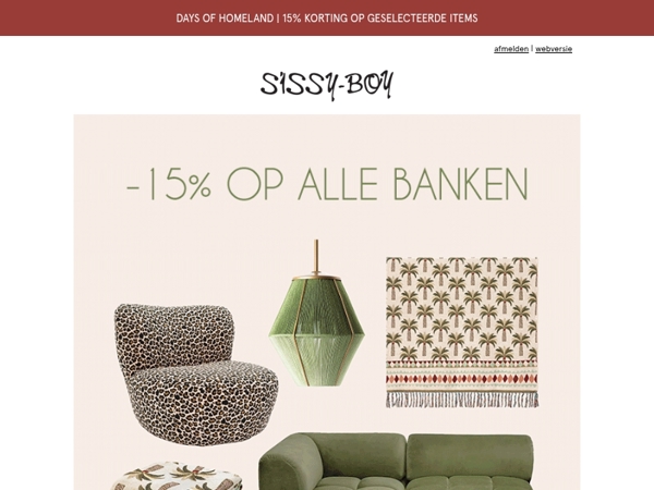 NU 15% korting op alle banken