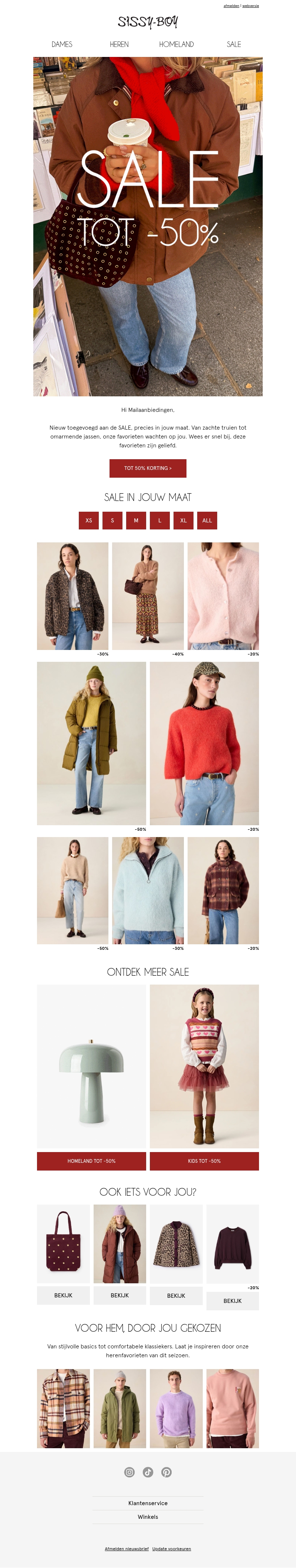 SALE tot -50% SALE tot -50%