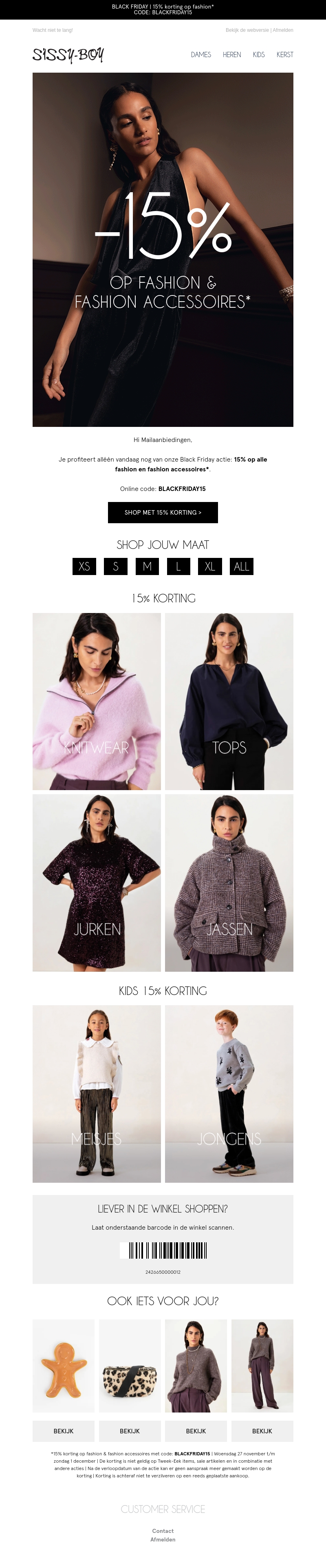 Laatste dag: exclusief 15% korting Laatste dag: exclusief 15% korting