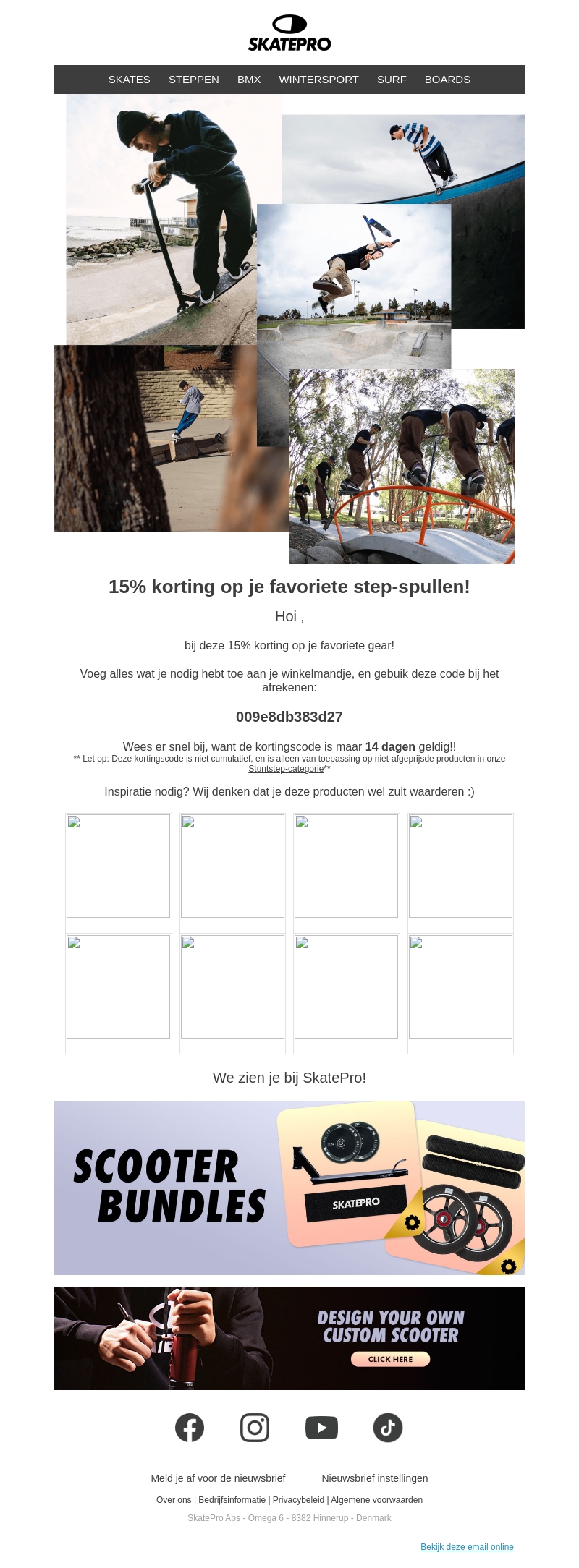 🛴15% korting op je favoriete step-spullen! 🛴15% korting op je favoriete step-spullen!