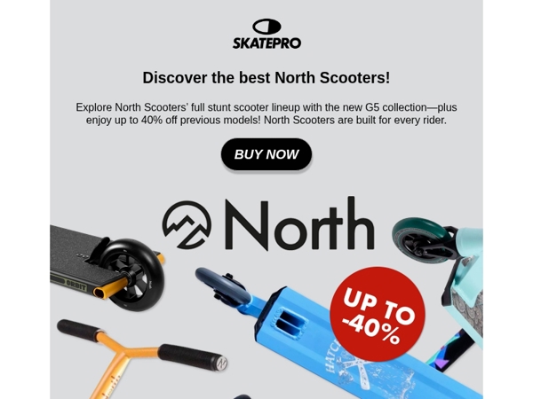 UP TO -40% SALES on North Scooters!