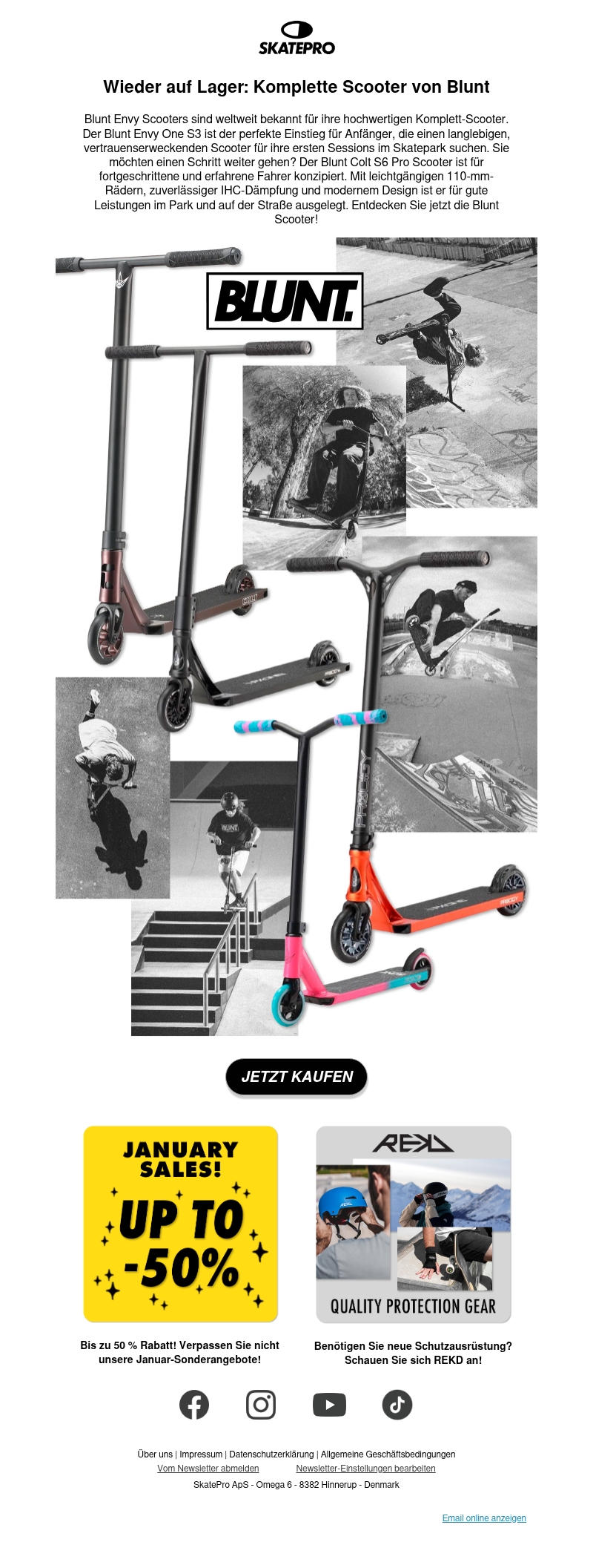 Wieder auf Lager: Blunt Scooters Wieder auf Lager: Blunt Scooters