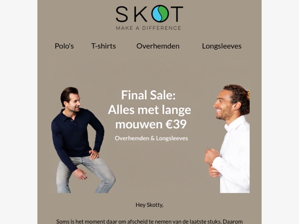 Final Sale: Alles met lange mouwen €39